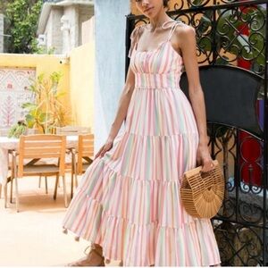 SHEIN Multicolor Striped Dress